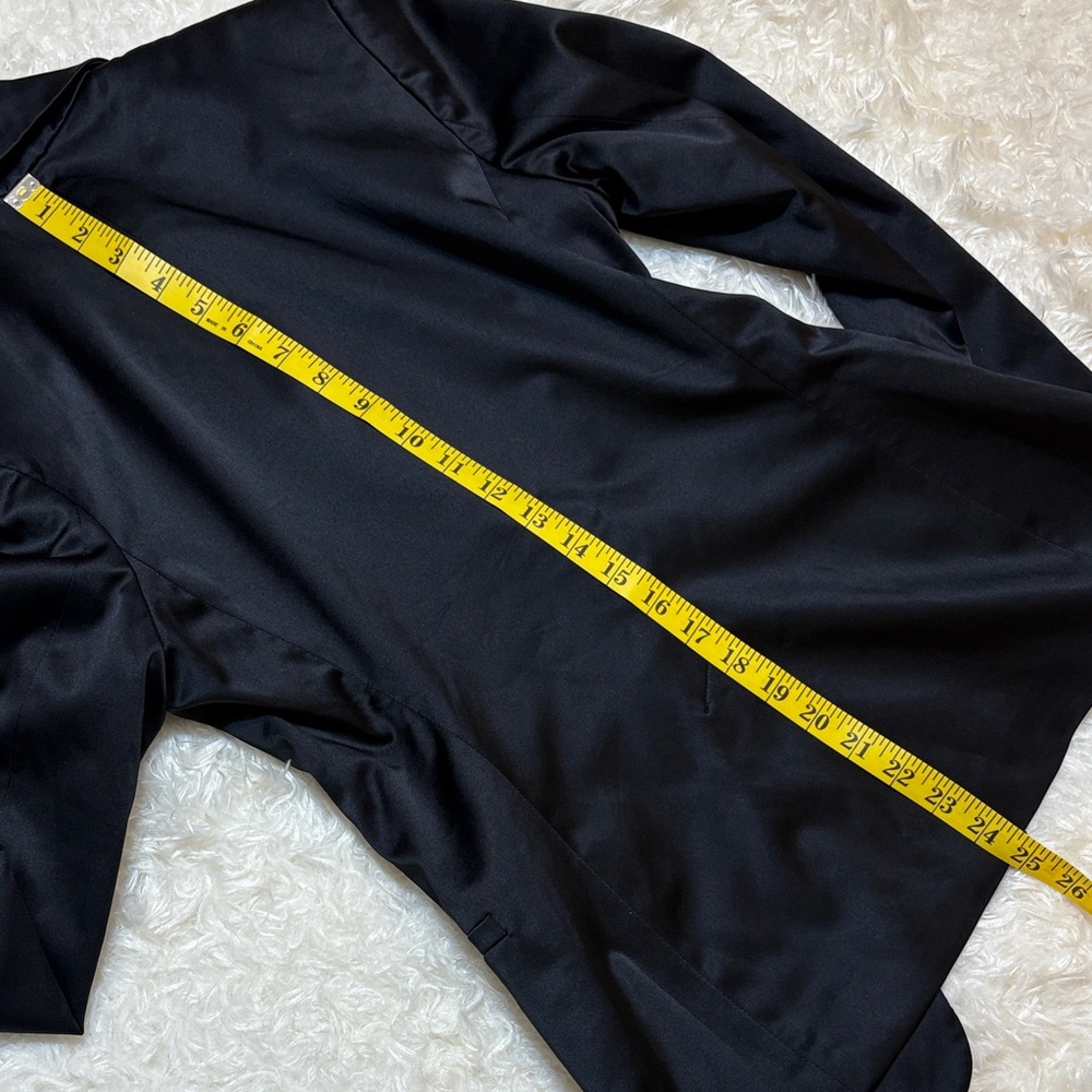 H&M Black Satin Classic Blazer - Picture 7 of 9